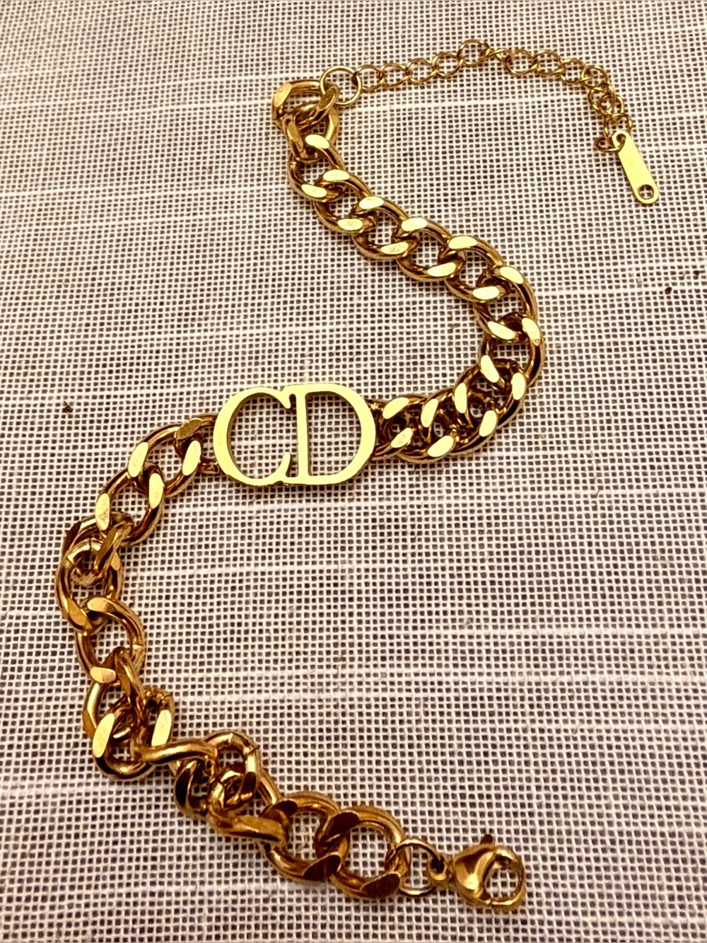 Gold-Tone Chain Bracelet for Women